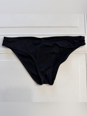 Hurley Women’s Sz L Black Bikini Bottoms Bathing Suit Swimsuit